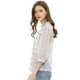 thumbnail image 4 of Blusa Con Cuello Con Volantes Para Mujer, Blusas Transparentes De Encaje Con Mangas 3/4 Blanco S, 4 of 6