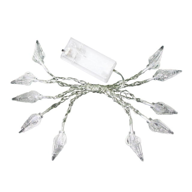 Conch Light String Marine 10led Decorative Holiday Light Children's Toy Light Transparent Line 165cm Total Length AA Battery