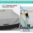thumbnail image 6 of Zenicham Patio Loveseat Cover, 600D Heavy Duty Waterproof Couch Cover, Gray/Black 58"Wx33"Dx31"H, 6 of 6