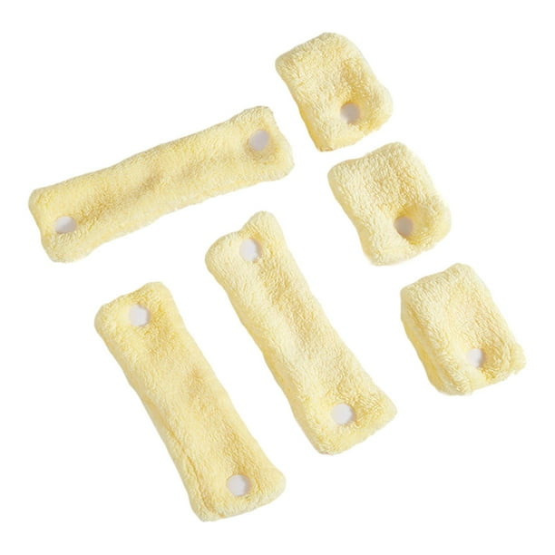 Rulos de pelo flexibles, 6 uds herramientas de estilismo DIY reutilizables Amarillo Zulema Rizadores de cabello