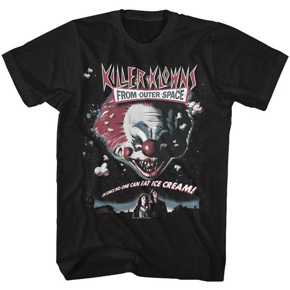 Killer Klowns In Outer Space Poster Black Adult T-Shirt Xl