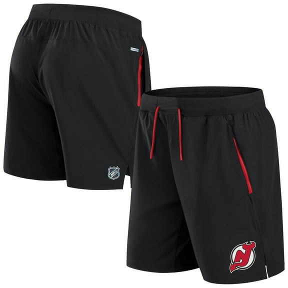 Men's Fanatics Black New Jersey Devils Authentic Pro Rink Performance Shorts