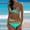 A, variant on Honeeladyy Women's Attractive Split Bikini Two-Piece Print Beach Swimsuit Swimwear Beachwear Bathing Suits Swimsuit Seprates for Women