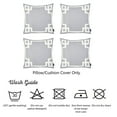 thumbnail image 5 of Geometric Grey&White Square 18" x 18" Throw Pillow Cover SET Of 4, 5 of 5