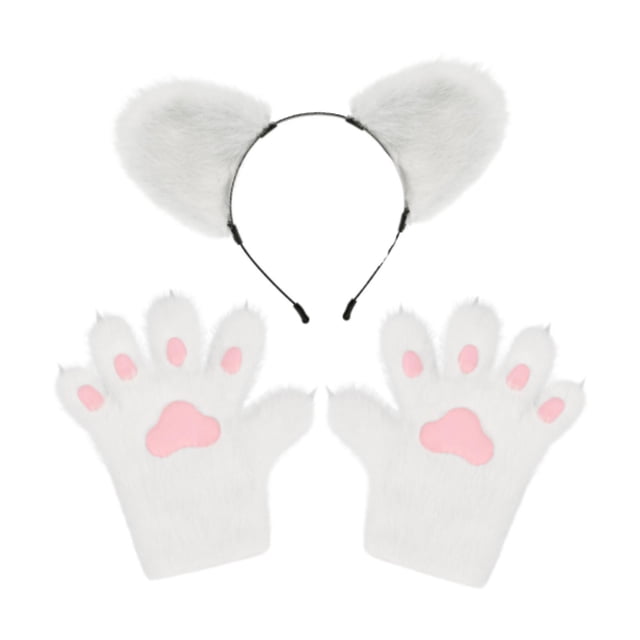 Diadema y Guantes Fernando con Orejas de Oso para Cosplay