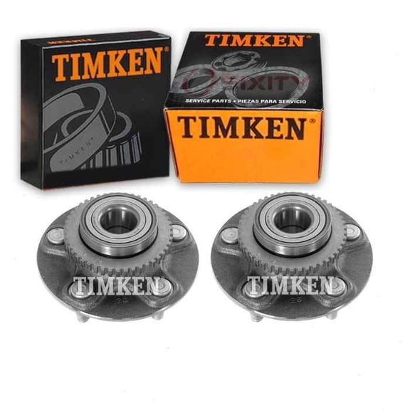 2 pc Timken Front Wheel Bearing Hub Assembly compatible with Chevrolet Silverado 1500 2014-2017