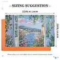 thumbnail image 6 of Yayeee Doormat for Indoor Entrance 32" x 20" Non Slippery Floor Rug, Blue Floral Window, 6 of 8