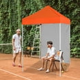 thumbnail image 3 of EAGLE PEAK 5 x 5 ft Straight Leg Outdoor Portable Canopy Tent with One Removable Sunwall,Orange, 3 of 11