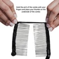 thumbnail image 3 of Pinza para el pelo vintage Xihbxyly para mujer accesorio navideño peine elástico tipo banana, 3 of 7