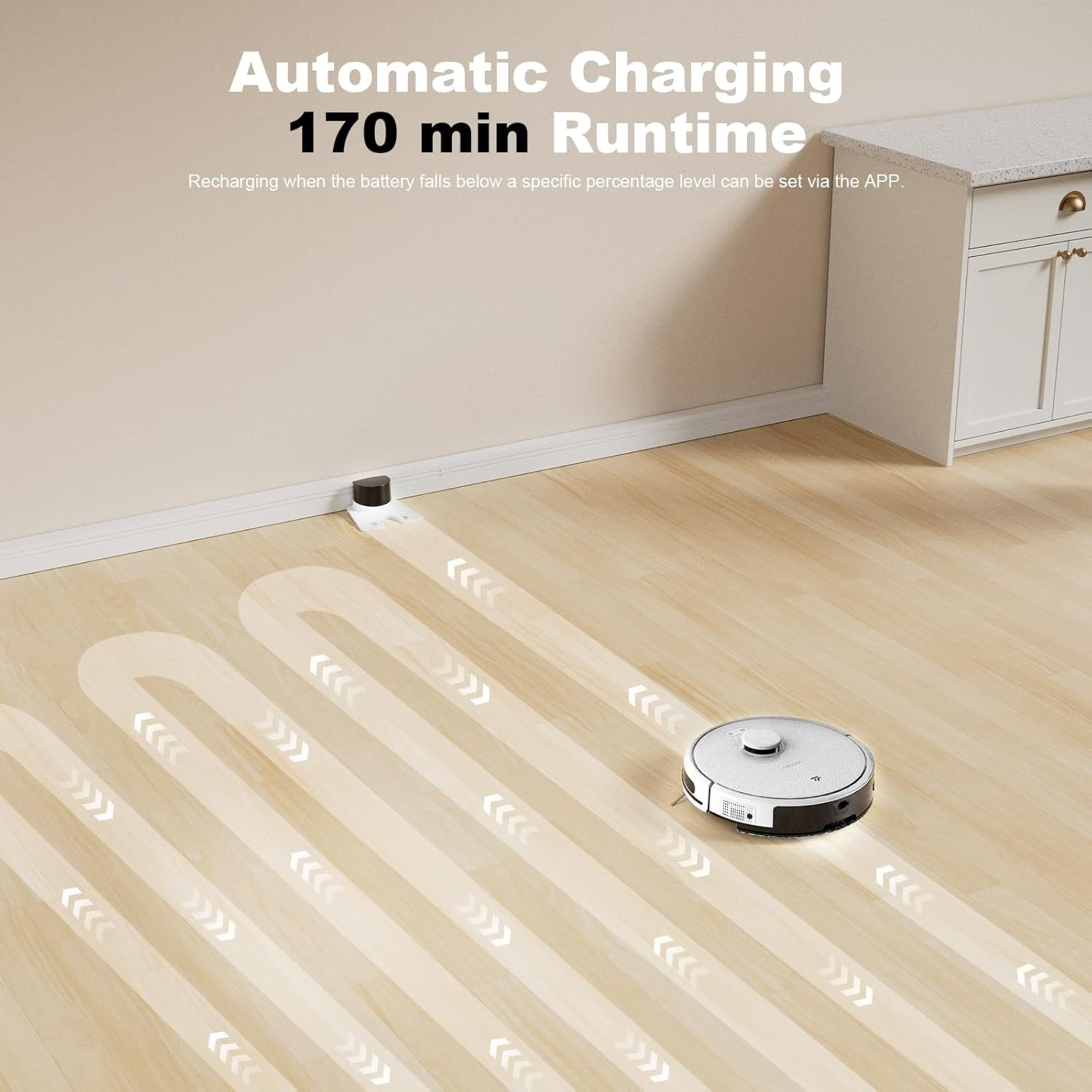 Tecbot S3 Pro Laser Navigating Robot Vacuum Cleaner w/360° LDS