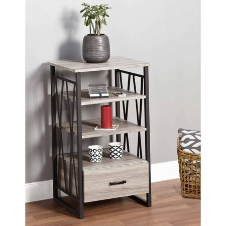 Jaxx Collection Pier with Drawer, Black/Gray Jaxx Collection Pier with Drawer, Black/Gray