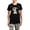 With Gray Camo Pant, variant on - Fawn Frenchie IAAM Women's Dark Pajamas - Women's Short Sleeve Print T-Shirt and Pants Dark Cotton Pajama Set
