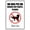 Warning Sign 1, variant on No Dogs Peeing Sign - 8"x12" Aluminum UV Printed Metal Sign, 4 Pre-Drilled Holes for Outdoor Indoor Home Yard Garden Pet Area