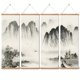 thumbnail image 3 of 4pcs/set Landscape Canvas Paintings, Wall Art Black And White For Living Room Bedroom, Chinese Traditional Ink Decor, Posters And Prints, No Frame, 3 of 5