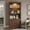 Brown,Walnut, variant on LJAN 78.75" Farmhouse Tall Bookcase Display Cabinet with Storage and LED Light, 5 Colors Adjustable, Wood Mid Century Modern Bookshelves with Shelves for Living Room, Classroom, Office, Freestanding