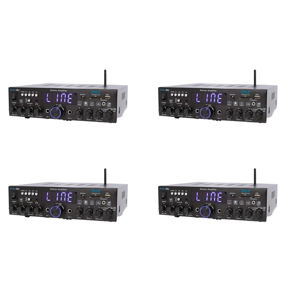 Pyle Bluetooth 200 Watt Multi Channel Stereo Amplifier Audio Receiver