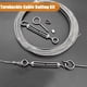 thumbnail image 5 of 1/16Inch Turnbuckle Wire Tensioner Kit Heavy Turnbuckle Cable Railing Kit 65Ft Wire Rope,M5 Hook and, 5 of 5