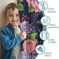 thumbnail image 3 of Blackout Kids Curtains,Pioneer Flower Floral Print Pattern Childrens Insulated Curtains Set Of 2,Bedroom Essentials,Toddler Room Decor 42"x54", 3 of 5