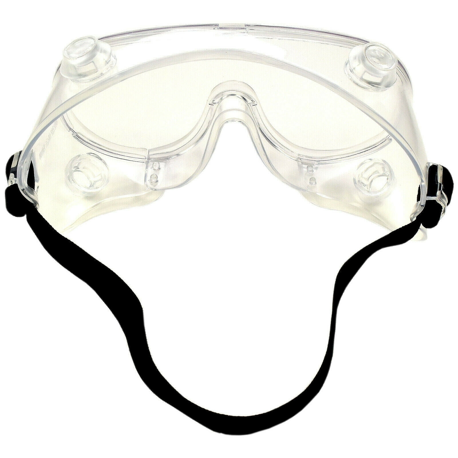 HQRP Anti-fog Safety Goggles - Clear Protective Glasses With Elastic Band For Lab & Work