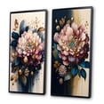 thumbnail image 3 of Designart "Pink and Deep Purple Zinnias I" Zinnias Framed Wall Art Set Of 2 - Pink Floral Framed Wall Art Set Of 2, 3 of 7