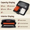 thumbnail image 6 of KWLET Women Cross Body Bag Fashion Small Satchel Ladies Shoulder Bag Black, 6 of 7