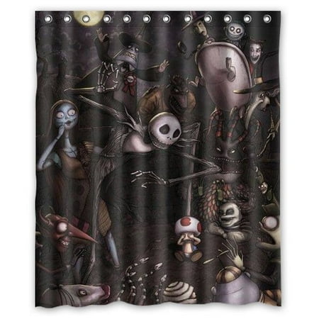 - Ganma jack skellington the nightmare before christmas SKCASE Shower Curtain Polyester Fabric Bathroom Shower Curtain 60x72 inches