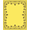 Yellow, Pattern 2, variant on ODIKA 4'x6' Machine Washable Non-Slip Area Rug, Elegant Yuletide Celebration Ornamental Design High Traffic Rug, Yellow, 605776