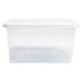 thumbnail image 1 of Homz 12 Qt Snaplock Clear Plastic Storage Container Bin with Lid, 4 Pack, 1 of 11
