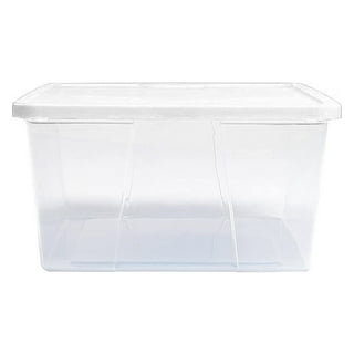 Homz Plastic 5 Clear Drawer Medium Home Storage Container Tower
