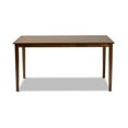 thumbnail image 2 of Eveline Modern and Contemporary Walnut Brown Finished Rectangular Wood Dining Table, 2 of 6