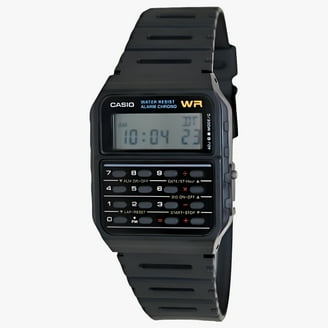 Casio Men's Data Bank Calculator Watch with Black Resin Strap