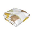 thumbnail image 3 of YFYANG Lightweight Warm Flannel Blanket, Watercolor Abstract Geometric Graffiti Throw Blanket for Bed, Sofa, Travel, Camping, 40"x30", 3 of 7