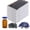 Amber, variant on 10ml Glass Vials, 100 Pcs Glass Headspace Vial with Plastic-Aluminum Flip Caps and Rubber Stopper - 20mm Transparent Flat Bottom Lab Vial