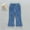 9#Blue, variant on gljltg Girls' Baggy Jeans Colors High Rise Elastic Waist Wide Leg Washed Denim Pants Size 4-10 Years