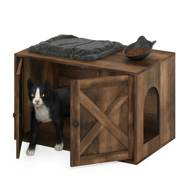 Cat Litter Box Enclosure Stylish Odor Control Modern