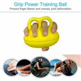 thumbnail image 3 of Ejercitador de bola de dedo, bola de agarre, fuerza para apretar, bolas de estrés de mano, ejercitador de refuerzo de agarre de dedo para mano, amarillo, 1 pieza, 3 of 5