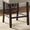 thumbnail image 5 of Leviton Solid Wood Tufted Asons Counter Height Dining Chair in Tan, Set of 2, 5 of 7