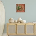 thumbnail image 4 of Stupell Industries Southwestern Palm on Muted Red Brown Floating Frame Canvas Art, 18 x 18, by Max Maxx, 4 of 8
