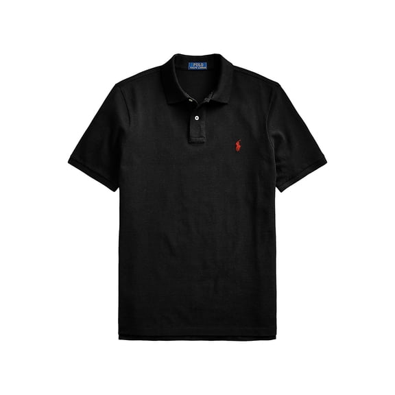 Ralph by Ralph Lauren Men's Classic Fit Iconic Mesh Polo, Black