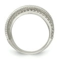 thumbnail image 2 of Sterling Silver CZ & Textured Twisted Band QR7104, 2 of 6