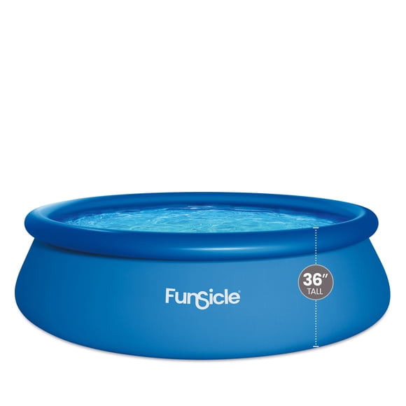 Funsicle QuickSet 12' x 36" Round Inflatable Top Ring Above Ground Swimming Pool Set