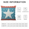 thumbnail image 5 of JRXY Outdoor Pillow Covers, 4th of July American Flag Independence Day Five-Pointed Stars Pillow Covers, Throw Pillow Covers Waterproof Throw Pillows, Outdoor Pillows for Patio Couch White, 5 of 5