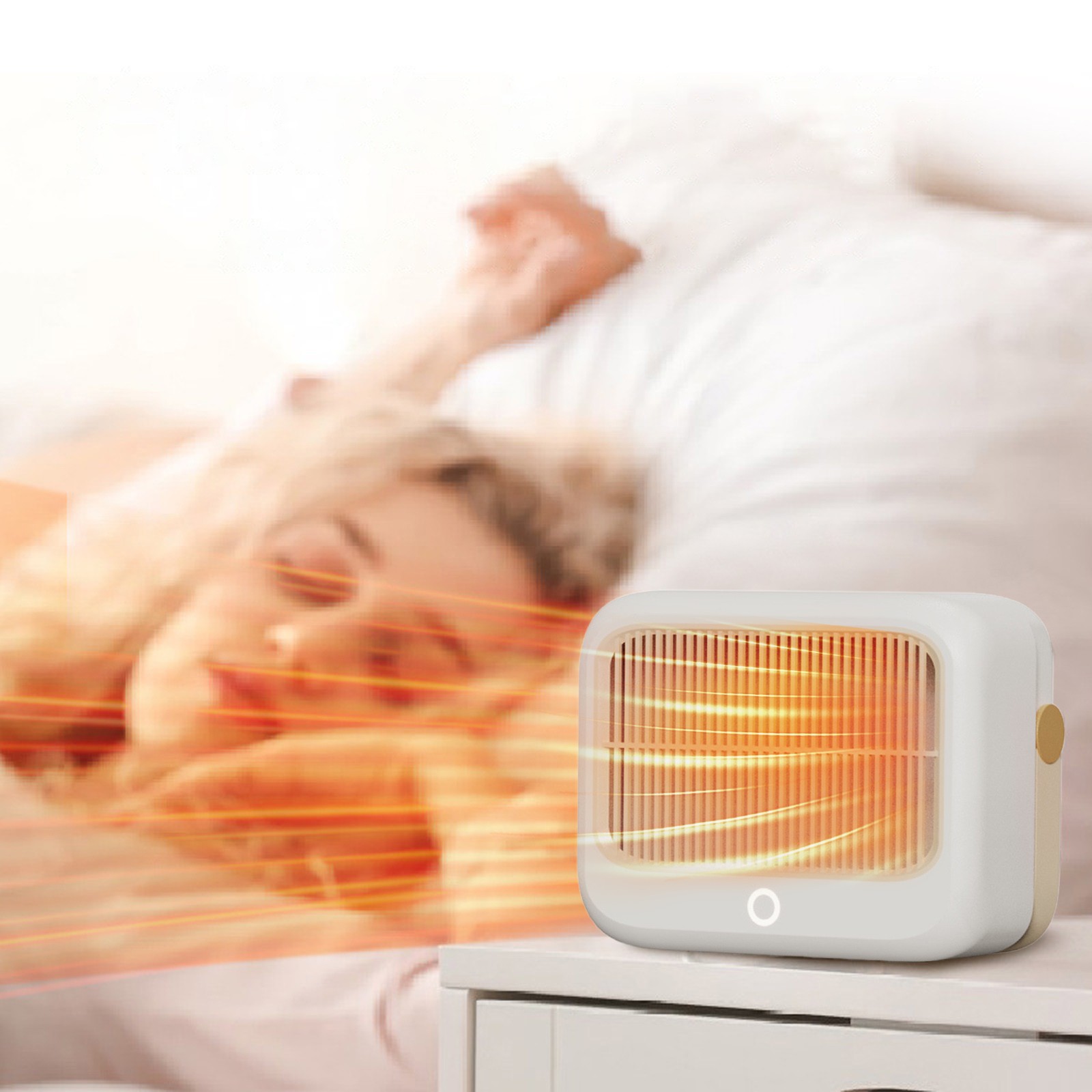 Cordless Heaters Portable Small Room Space Heater with Thermostat Panel ...