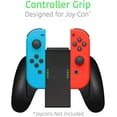 thumbnail image 4 of Comfort Grip for Switch - Joy-Con Controller Game Accessories Handheld Joystick Remote Control Holder Joy Con Kit - Black, 4 of 6