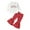 z241219-White-A, variant on LUOGENLI Girl Summer Outfits Size 8 4th of July Toddler Girls Valentine's Day Winter Long Sleeve Love Prints Tops Pants Belt Outfits Clothes Set Girls Summer Outfits Size 6 Under 10 18-24 Months