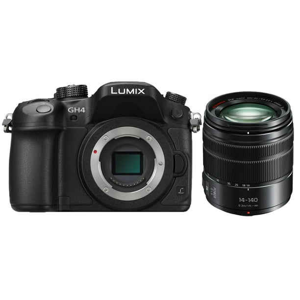 storting slim snelweg Panasonic Lumix DMC-GH4 Mirrorless Micro 4/3 Camera With 14-140mm Lens -  Walmart.com