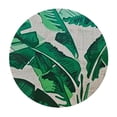 thumbnail image 4 of WYYP Banana Leaf Round Tablecloth 100% Polyester Fiber Outdoor Picnic Camping and Indoor Kitchen Dining Party White, 4 of 8
