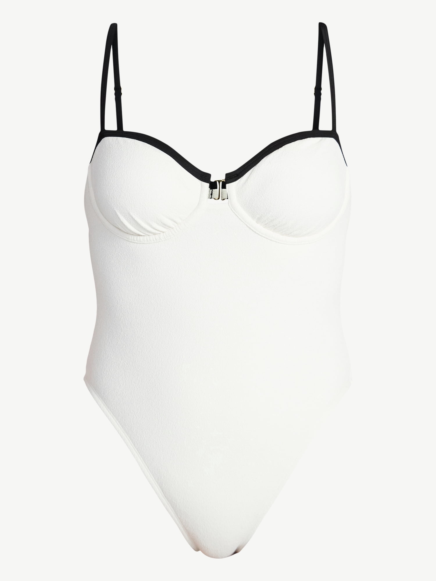 Time and Tru Women's and Women's Plus Size Underwire One Piece Swimsuit, Sizes XS-3X