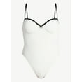 thumbnail image 3 of Time and Tru Women's and Women's Plus Size Underwire One Piece Swimsuit, Sizes XS-3X, 3 of 5