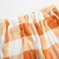 thumbnail image 7 of Pajama Pants Women Comfy Pj Bottom with 2 Pockets No Drawstring Plaid Sleepwear Orange S, 7 of 7